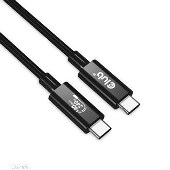 CLUB 3D USB4 GEN3X2 TYPE-C BI-DIRECTIONAL CABLE 8K60HZ DATA 40GBPS PD 240W 48V/5A EPR M/M 1M/3.28FT (CAC-1576)