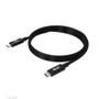 CLUB 3D USB4 GEN3X2 TYPE-C BI-DIRECTIONAL CABLE 8K60HZ DATA 40GBPS PD 240W 48V/5A EPR M/M 1M/3.28FT (CAC-1576)