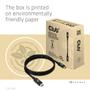 CLUB 3D USB4 GEN3X2 TYPE-C BI-DIRECTIONAL CABLE 8K60HZ DATA 40GBPS PD 240W 48V/5A EPR M/M 1M/3.28FT (CAC-1576)