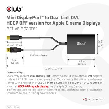 CLUB 3D Mini Displayport To Dual Link (CAC-1130-A)