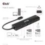 CLUB 3D USB GEN1 TYPE-C 6-IN-1 HUB WITH HDMI 8K30HZ 2XUSB TYPE-A RJ45 AND 2XUSB TYPE-C DATA AND PD CHARGING 100 WATT (CSV-1596)