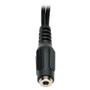 TRIPP LITE TRIPPLITE 3.5mm 4-Position to 3.5mm 3-Position Audio Headset Splitter Adapter Cable F/2xM 6ft. 15.2cm (P318-06N-FMM)