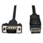 TRIPP LITE TRIPPLITE DisplayPort 1.2 to VGA Active Adapter Cable DP with Latches to HD15 M/M 6ft. 1.8m