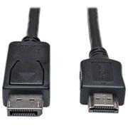 TRIPP LITE Series DisplayPort to HDMI Adapter Cable (M/M), 15 ft. (4.6 m) - Adapter cable - DisplayPort male to HDMI male - 4.5 m - black