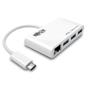 TRIPP LITE e 3-Port USB-C to USB-A Hub Portable w/ Gigabit Ethernet Port RJ45 - Hub - 3 x USB 3.1 - desktop (U460-003-3AG)