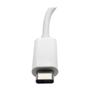 TRIPP LITE TRIPPLITE USB-C Multiport Adapter DVI USB-A Port Gbe and PD Charging White (U444-06N-DGU-C)