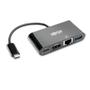 TRIPP LITE TRIPPLITE USB-C Multiport Adapter - 4K HDMI USB-A Port GbE 60W PD Charging HDCP Black
