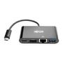 TRIPP LITE TRIPPLITE USB-C Multiport Adapter - HDMI USB 3.0 Port GbE 60W PD Charging HDCP Black (U444-06N-HGUB-C)