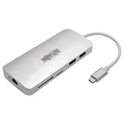 TRIPP LITE TRIPPLITE USB-C Dock 4K HDMI USB 3.2 Gen 1 USB-A/C Hub GbE Memory Card 60W PD Charging (U442-DOCK11-S)