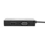 TRIPP LITE TRIPPLITE USB-C Multiport Adapter M/3xF - 4K HDMI DVI VGA HDCP Black (U444-06N-HDV4KB)