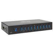 TRIPP LITE TRIPPLITE 10-Port Industrial-Grade USB 3.0 SuperSpeed Hub 20kV ESD Immunity Metal Housing Mountable