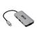 TRIPP LITE TRIPPLITE USB-C Multiport Adapter - 4K HDMI USB-A GbE 100W PD Charging HDCP Gray