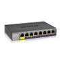 NETGEAR R Smart GS108Tv3 - Switch - smart - 8 x 10/100/1000 - desktop, wall-mountable - DC power