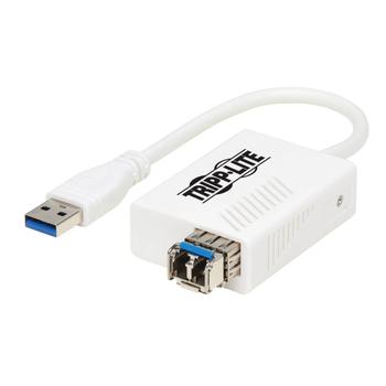 TRIPP LITE TRIPPLITE USB 3.0 Multimode Fiber Optic Transceiver Ethernet Adapter 10/ 100/ 1000Mbps 1310nm 550m LC (U336-MMF-1G-LC)
