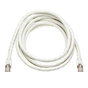 TRIPP LITE TRIPPLITE Cat8 25G/40G Certified Snagless Shielded S/FTP Ethernet Cable RJ45 M/M PoE White 10ft. 3.05m (N272-010-WH)