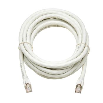 TRIPP LITE TRIPPLITE Cat8 25G/40G Certified Snagless Shielded S/FTP Ethernet Cable RJ45 M/M PoE White 15ft. 4.57m (N272-015-WH)