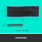 Logitech MK270 Wireless Combo - tastatur- og mussett - Tysk Inn-enhet (920-004511)