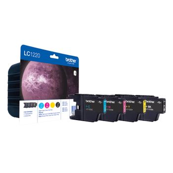BROTHER LC1220VALBPDR - Black, yellow, cyan, magenta - original - blister - ink cartridge - for Brother DCP-J525, DCP-J725, DCP-J925, MFC-J430, MFC-J625, MFC-J825, MyMio MFC-J825 (LC1220VALBPDR)