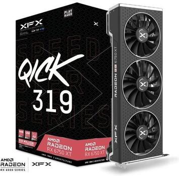 XFX Radeon RX 6750 XT QICK 308 ULTRA RDNA2 Gaming GPU, 12GB GDDR6, PCie 4.0, opp til 2623MHz (RX-675XYLUDP)