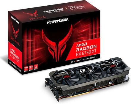 POWERCOLOR Red Devil Radeon RX 6750 XT-näytönohjain (AXRX 6750XT 12GBD6-3DHE/OC)