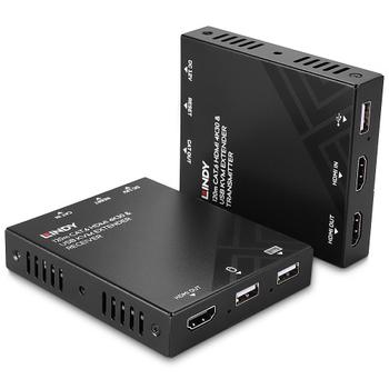 LINDY KVM Extender 120m Cat.6 HDMI 4K30 & USB (39381)