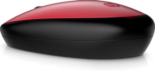 HP HP 240 Empire Red Bluetooth Mouse, Ambidextrous,  Optisk, Bluetooth,  1600 dpi, Rød - (Fjernlager (43N05AA#ABB)