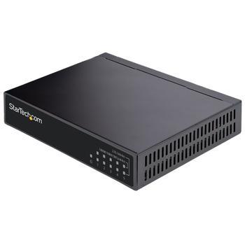 STARTECH StarTech.com Unmanaged 2.5G Switch, 5 Port Gigabit Switch, 2.5GBASE-T Unmanaged Ethernet Switch, Ethernet Splitter, Din Rail or Wall Mount, Multi-Gigabit,  All-Metal,  Auto-MDIX,  9K Jumbo - 2.5 Gb Netwo (DS52000)