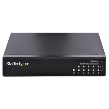 STARTECH Unmanaged 2.5G Switch 5 Port Gigabit Switch 2.5GBASE-T Unmanaged Switch Backward Compatible w 10/ 100/ 1000Mbps (DS52000)