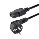 StarTech 3m (10ft) Computer Power Cord, 18AWG, EU Schuko to C13 Power Cord, 10A 250V, Black Replacement AC Cord, TV/ Monitor Power Cable, Schuko CEE 7/7 to IEC 60320 C13 Power Cord - PC Power Supply Cable (713E (713E-3M-POWER-CORD)