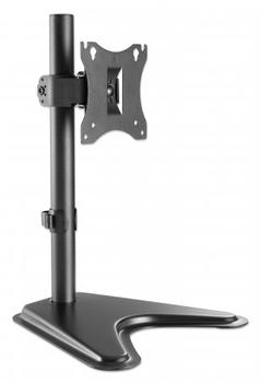MANHATTAN MH Single Monitor Desktop Stand, Holds One 17" to 27" LED/LC (462037)