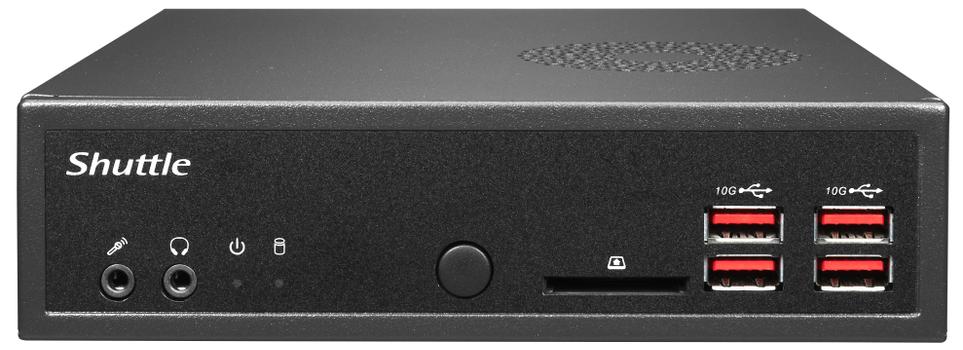 SHUTTLE Slim PC DH32U, Pent.7505, 4xHDMI 2.0 2xLAN, 2xCOM,  incl.VESA (DH32U)