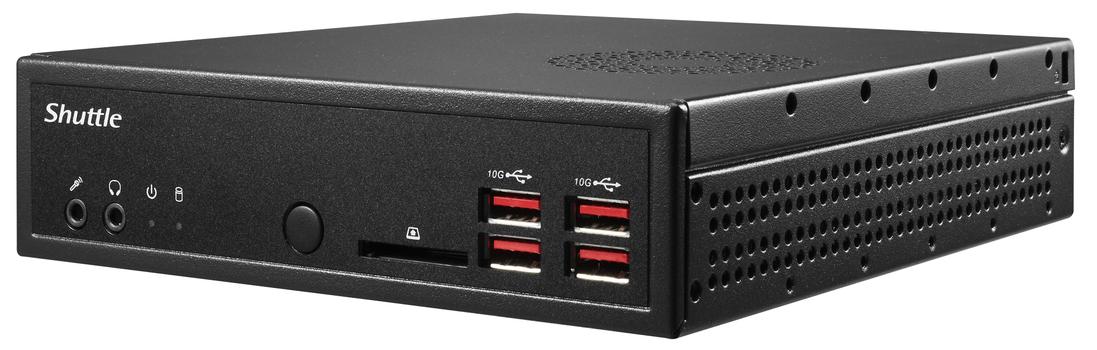 SHUTTLE Slim PC DH32U, Pent.7505, 4xHDMI 2.0 2xLAN, 2xCOM,  incl.VESA (DH32U)