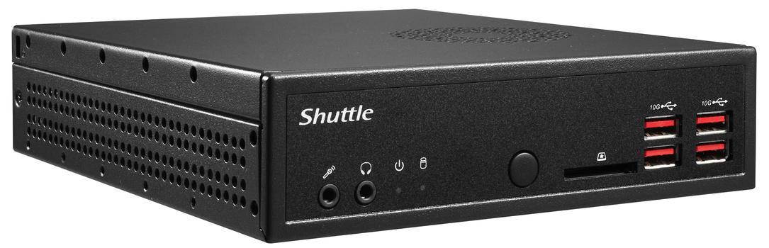 SHUTTLE Slim PC DH32U, Pent.7505, 4xHDMI 2.0 2xLAN, 2xCOM,  incl.VESA (DH32U)