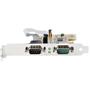 STARTECH PCIE DUAL SERIAL PORT CARD - 16C1050 UART 5V/12V STATUS LIGHT CTLR (21050-PC-SERIAL-CARD)
