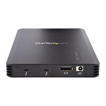STARTECH StarTech.com 4 Bay Thunderbolt 3 NVMe Enclosure,  For M.2 NVMe Solid State Drives, 1x DisplayPort Video & 2x TB3 Downstream Ports, Up to 40Gbps, 72W Power Supply - 4 Bay M.2 SSD External Hard Drive Enc (M2E4BTB3)