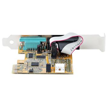 STARTECH PCIE DUAL SERIAL PORT CARD - 16C1050 UART 5V/12V STATUS LIGHT CTLR (21050-PC-SERIAL-CARD)