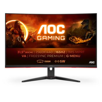 AOC Gaming CQ32G2SE/ BK 32" WLED QHD Skærm 165Hz 1ms (CQ32G2SE/BK)