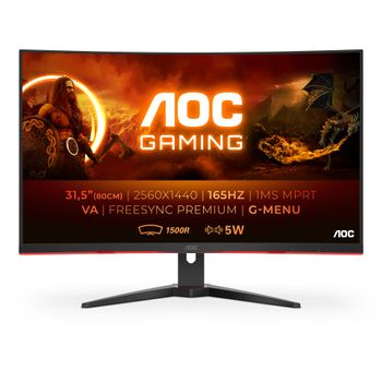 AOC Gaming CQ32G2SE/ BK 32" 2560 x 1440 (2K) HDMI DisplayPort 165Hz (CQ32G2SE/BK)