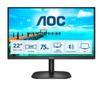 AOC 22B2DA - LED monitor - 22" (21.5" viewable) - 1920 x 1080 Full HD (1080p) @ 75 Hz - VA - 200 cd/m² - 3000:1 - 4 ms - HDMI, DVI, VGA - speakers - black (22B2DA)