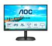 AOC C 24B2XH/EU - LED monitor - 24" (23.8" viewable) - 1920 x 1080 Full HD (1080p) @ 75 Hz - IPS - 250 cd/m² - 1000:1 - HDMI, VGA - black (24B2XH/EU)