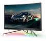 AOC Gaming PD27 - Porsche Design - AGON Series - LED monitor - gaming - curved - 27" - 2560 x 1440 QHD @ 240 Hz - VA - 550 cd/m² - 2500:1 - DisplayHDR 400 - 0.5 ms - 2xHDMI, 2xDisplayPort - speakers - b (PD27)