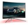 AOC Gaming PD27 - Porsche Design - AGON Series - LED monitor - gaming - curved - 27" - 2560 x 1440 QHD @ 240 Hz - VA - 550 cd/m² - 2500:1 - DisplayHDR 400 - 0.5 ms - 2xHDMI, 2xDisplayPort - speakers - b (PD27)