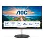 AOC Q24V4EA - LED monitor - 24" (23.8" viewable) - 2560 x 1440 QHD @ 75 Hz - IPS - 250 cd/m² - 1000:1 - 4 ms - HDMI, DisplayPort - speakers - black