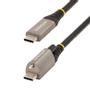 STARTECH StarTech.com 20in 50cm Top Screw Locking USB C Cable 10Gbps, USB 3.1/3.2 Gen 2 Type-C Cable, 100W (5A) Power Delivery Charging, DP Alt Mode, Single Screw Lock, USB-C to C Cord - Thunderbolt 3 Compatib (USB31CCTLKV50CM)