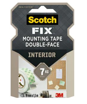3M Scotch Fix Inter. Doppels. Klebeband 19mmx1,5m weiß (7100263303)