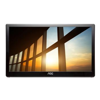 AOC I1659FWUX - LED monitor - 16" (15.6" viewable) - portable - 1920 x 1080 Full HD (1080p) @ 60 Hz - IPS - 220 cd/m² - 700:1 - 10 ms - USB - black (I1659FWUX)