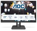 AOC 24E1Q - LED monitor - 23.8" - 1920 x 1080 Full HD (1080p) @ 60 Hz - IPS - 250 cd/m² - 1000:1 - 5 ms - HDMI, VGA, DisplayPort - speakers