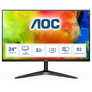 AOC 24B1H - B1 Series - LED monitor - 23.6" - 1920 x 1080 Full HD (1080p) @ 60 Hz - VA - 250 cd/m² - 3000:1 - 5 ms - HDMI, VGA - black (24B1H)