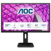 AOC 22P1 - LED monitor - 21.5" - 1920 x 1080 Full HD (1080p) @ 60 Hz - MVA - 250 cd/m² - 3000:1 - 5 ms - HDMI, DVI, DisplayPort,  VGA - speakers (22P1)