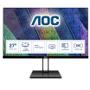 AOC 27V2Q - LED monitor - 27" - 1920 x 1080 Full HD (1080p) @ 75 Hz - IPS - 250 cd/m² - 1000:1 - 5 ms - HDMI, DisplayPort (27V2Q)